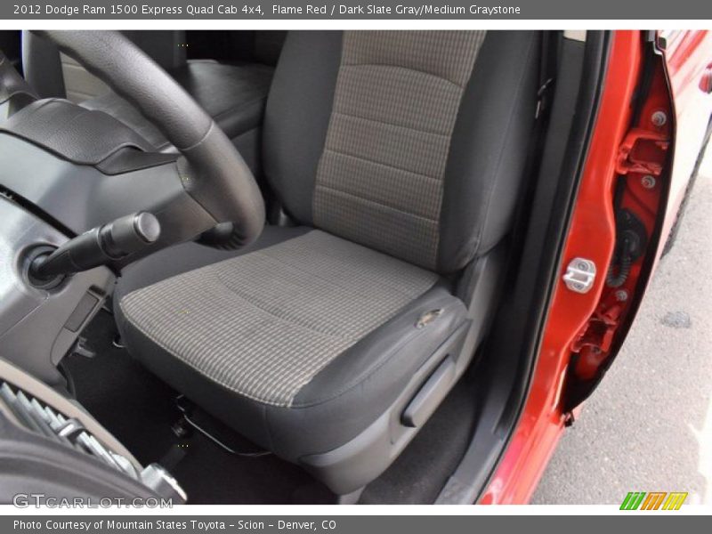 Flame Red / Dark Slate Gray/Medium Graystone 2012 Dodge Ram 1500 Express Quad Cab 4x4