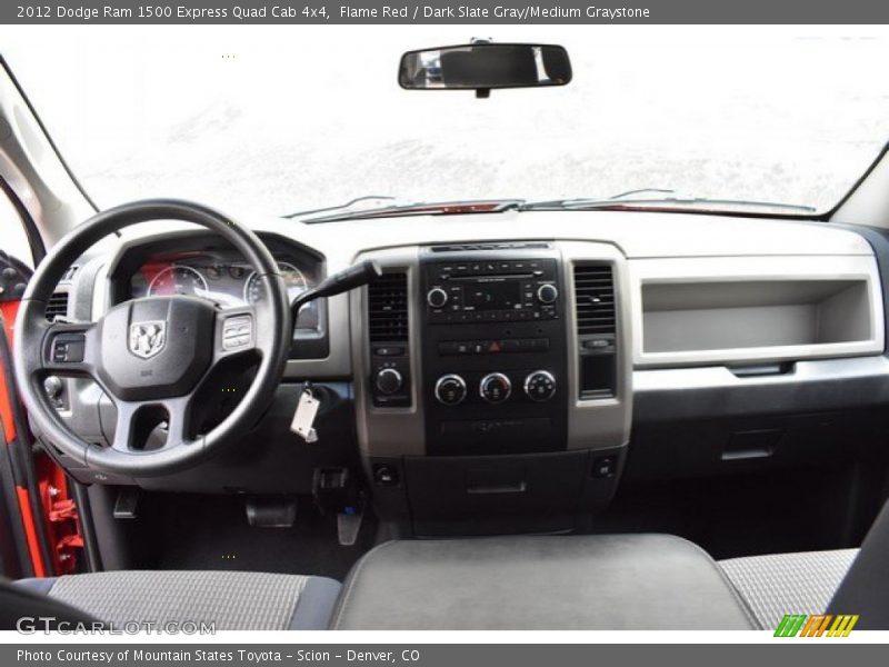 Flame Red / Dark Slate Gray/Medium Graystone 2012 Dodge Ram 1500 Express Quad Cab 4x4