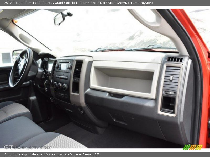 Flame Red / Dark Slate Gray/Medium Graystone 2012 Dodge Ram 1500 Express Quad Cab 4x4