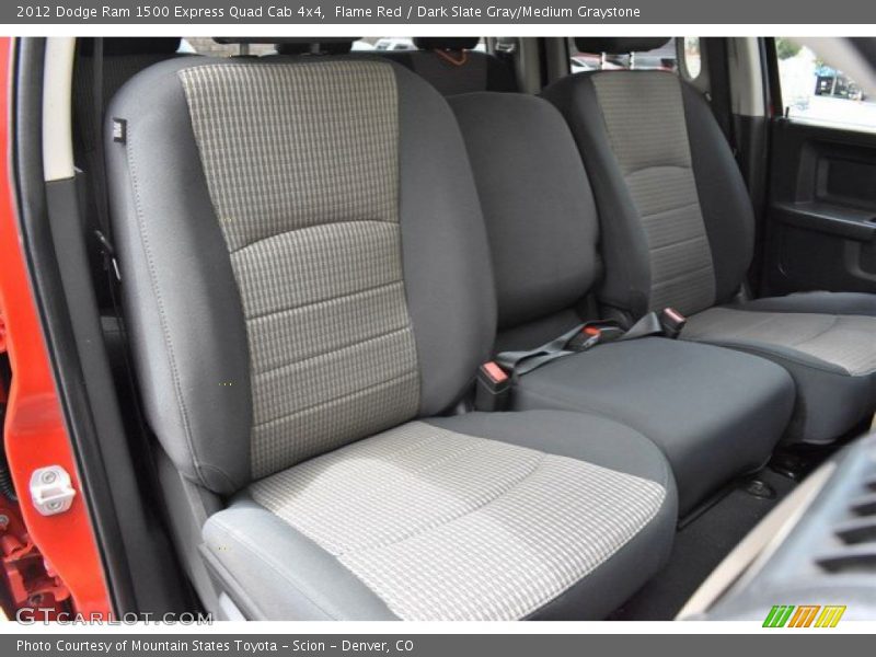 Flame Red / Dark Slate Gray/Medium Graystone 2012 Dodge Ram 1500 Express Quad Cab 4x4