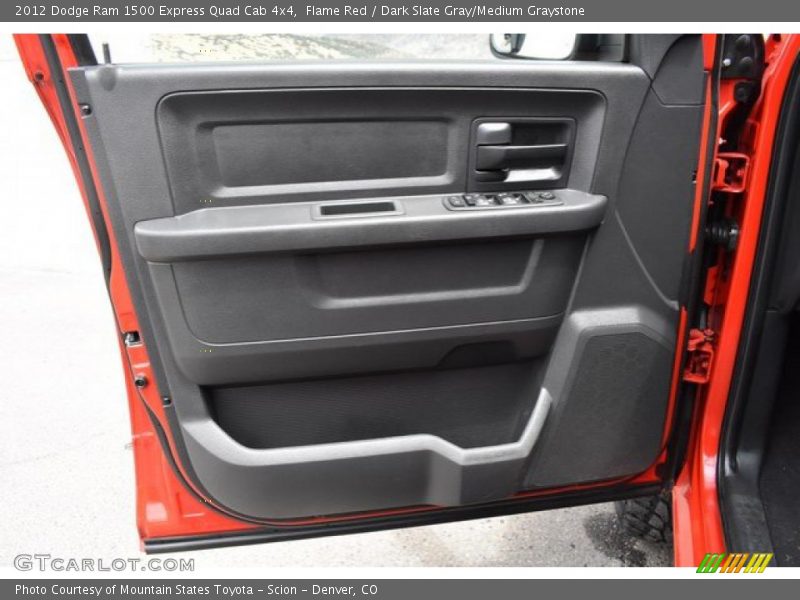 Flame Red / Dark Slate Gray/Medium Graystone 2012 Dodge Ram 1500 Express Quad Cab 4x4