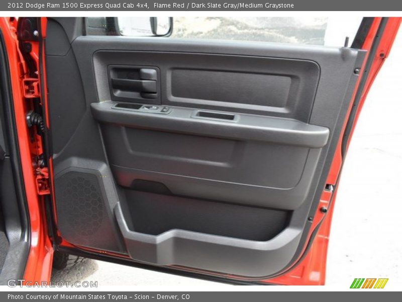 Flame Red / Dark Slate Gray/Medium Graystone 2012 Dodge Ram 1500 Express Quad Cab 4x4