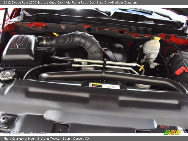 Flame Red / Dark Slate Gray/Medium Graystone 2012 Dodge Ram 1500 Express Quad Cab 4x4