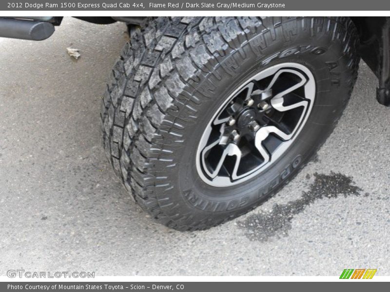 Flame Red / Dark Slate Gray/Medium Graystone 2012 Dodge Ram 1500 Express Quad Cab 4x4