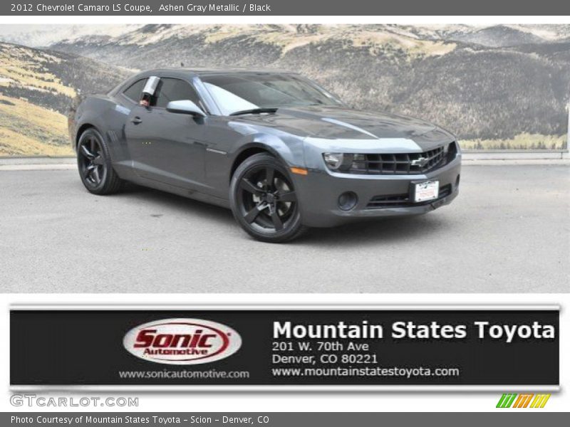 Ashen Gray Metallic / Black 2012 Chevrolet Camaro LS Coupe