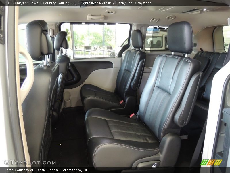 Bright Silver Metallic / Black/Light Graystone 2012 Chrysler Town & Country Touring - L