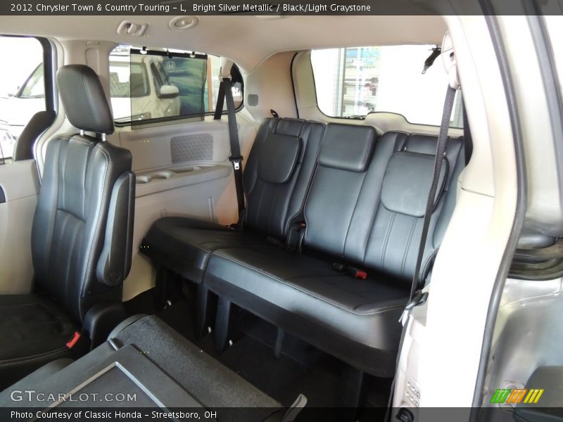 Bright Silver Metallic / Black/Light Graystone 2012 Chrysler Town & Country Touring - L