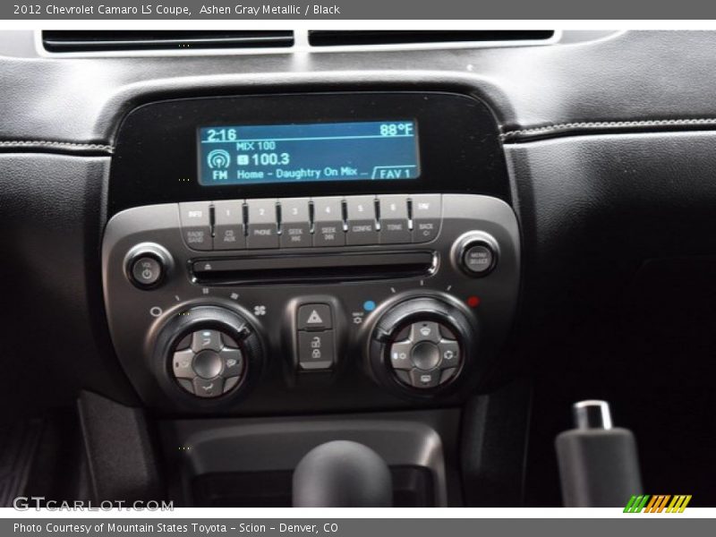 Ashen Gray Metallic / Black 2012 Chevrolet Camaro LS Coupe