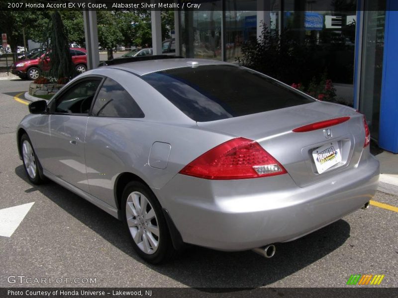 Alabaster Silver Metallic / Gray 2007 Honda Accord EX V6 Coupe