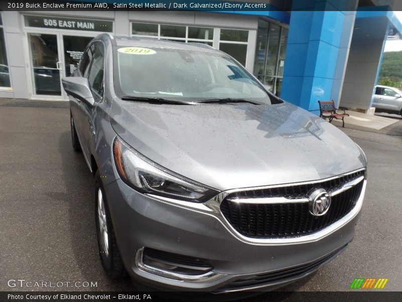 Satin Steel Metallic / Dark Galvanized/Ebony Accents 2019 Buick Enclave Premium AWD