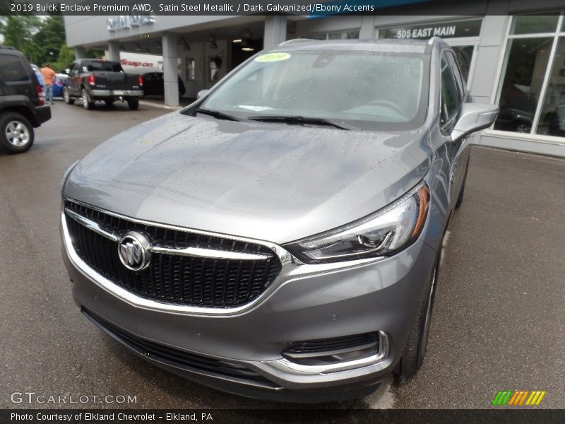 Satin Steel Metallic / Dark Galvanized/Ebony Accents 2019 Buick Enclave Premium AWD