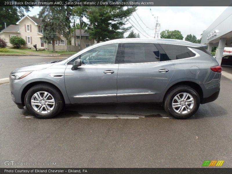 Satin Steel Metallic / Dark Galvanized/Ebony Accents 2019 Buick Enclave Premium AWD