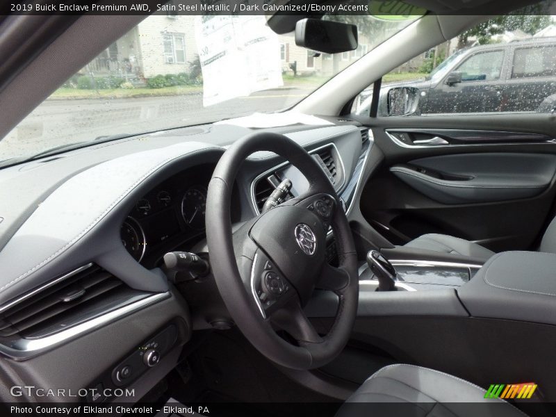 Satin Steel Metallic / Dark Galvanized/Ebony Accents 2019 Buick Enclave Premium AWD