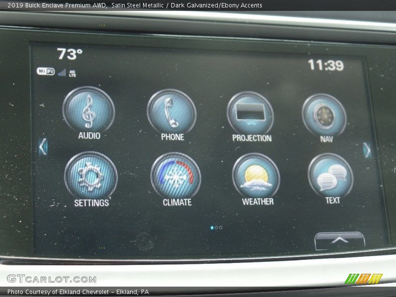 Satin Steel Metallic / Dark Galvanized/Ebony Accents 2019 Buick Enclave Premium AWD