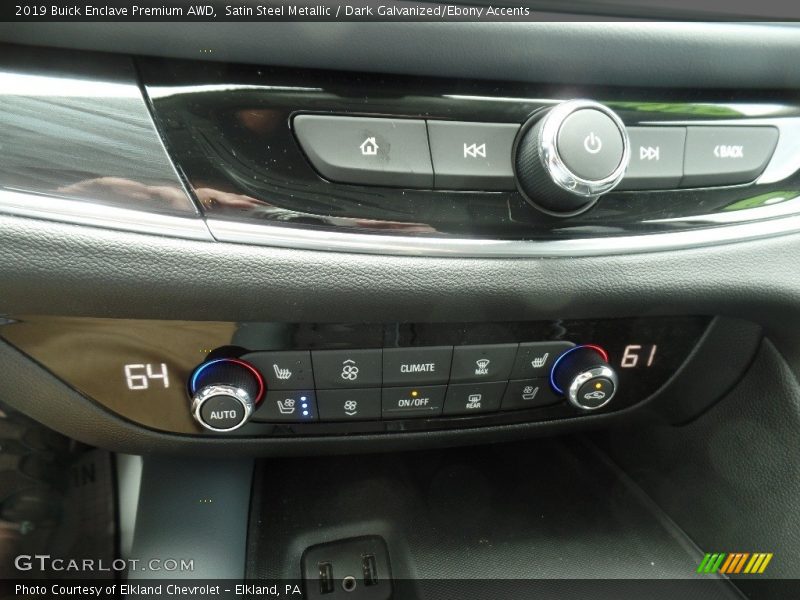 Satin Steel Metallic / Dark Galvanized/Ebony Accents 2019 Buick Enclave Premium AWD