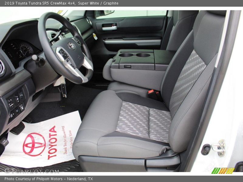 Super White / Graphite 2019 Toyota Tundra SR5 CrewMax 4x4