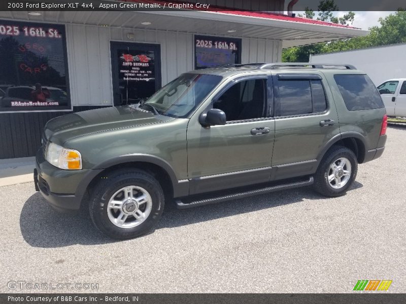 Aspen Green Metallic / Graphite Grey 2003 Ford Explorer XLT 4x4