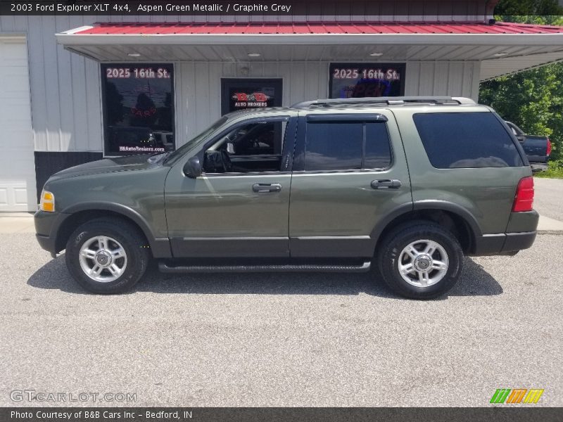 Aspen Green Metallic / Graphite Grey 2003 Ford Explorer XLT 4x4