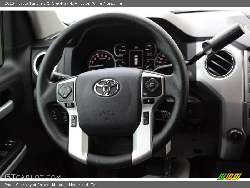 Super White / Graphite 2019 Toyota Tundra SR5 CrewMax 4x4