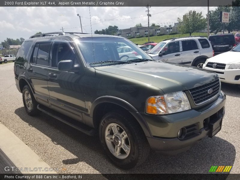 Aspen Green Metallic / Graphite Grey 2003 Ford Explorer XLT 4x4