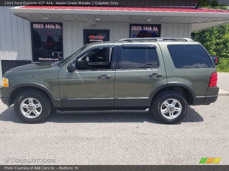 Aspen Green Metallic / Graphite Grey 2003 Ford Explorer XLT 4x4