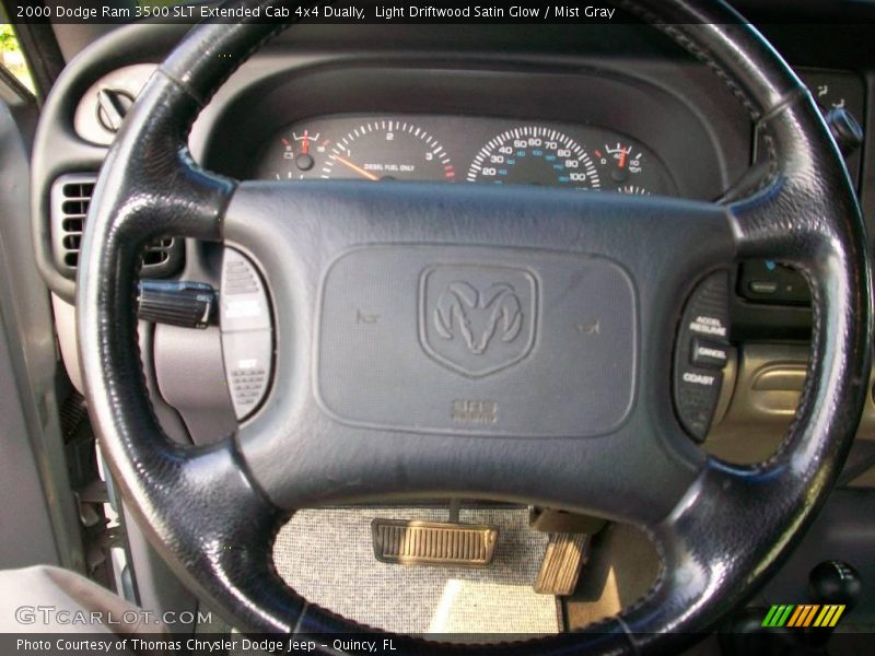 Light Driftwood Satin Glow / Mist Gray 2000 Dodge Ram 3500 SLT Extended Cab 4x4 Dually
