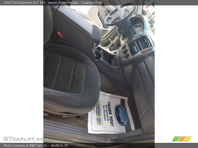 Aspen Green Metallic / Graphite Grey 2003 Ford Explorer XLT 4x4