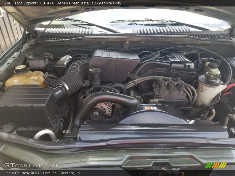 Aspen Green Metallic / Graphite Grey 2003 Ford Explorer XLT 4x4