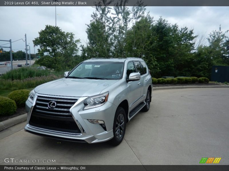 Silver Lining Metallic / Black 2019 Lexus GX 460