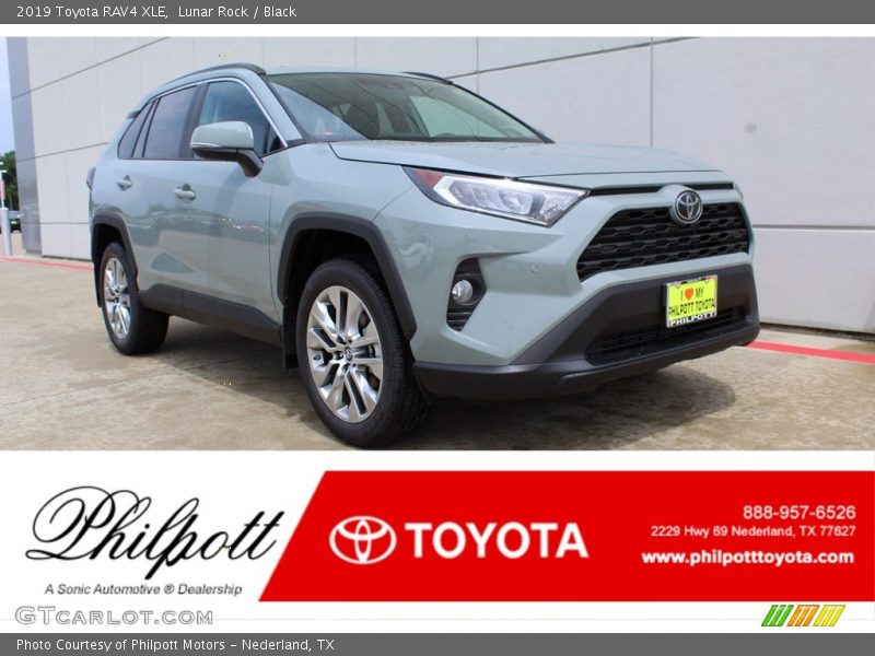 Lunar Rock / Black 2019 Toyota RAV4 XLE