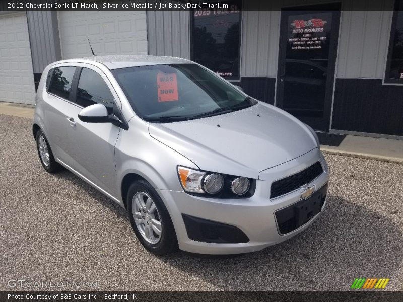 Silver Ice Metallic / Jet Black/Dark Titanium 2012 Chevrolet Sonic LT Hatch