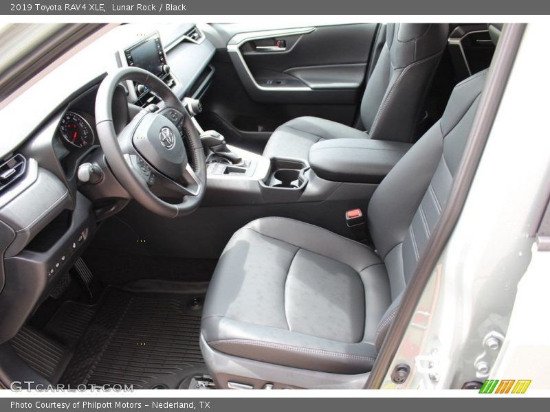 Lunar Rock / Black 2019 Toyota RAV4 XLE