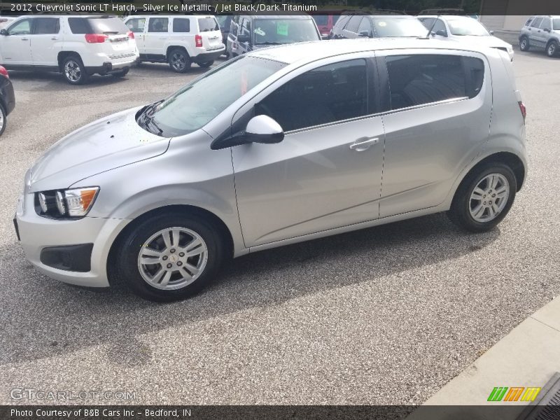 Silver Ice Metallic / Jet Black/Dark Titanium 2012 Chevrolet Sonic LT Hatch