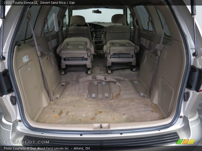Desert Sand Mica / Oak 2002 Toyota Sienna LE