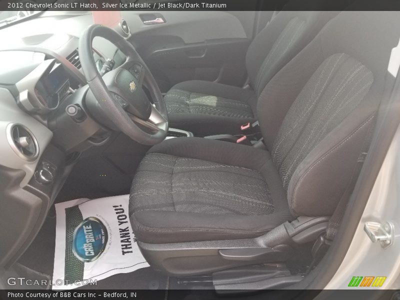 Silver Ice Metallic / Jet Black/Dark Titanium 2012 Chevrolet Sonic LT Hatch