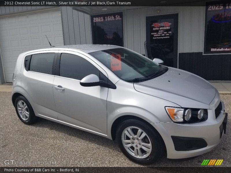 Silver Ice Metallic / Jet Black/Dark Titanium 2012 Chevrolet Sonic LT Hatch