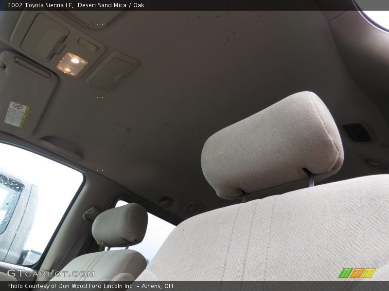 Desert Sand Mica / Oak 2002 Toyota Sienna LE