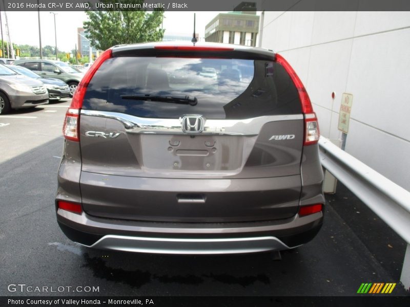 Urban Titanium Metallic / Black 2016 Honda CR-V EX AWD