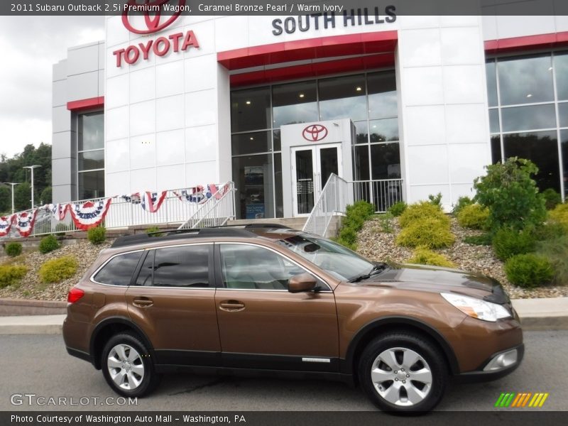 Caramel Bronze Pearl / Warm Ivory 2011 Subaru Outback 2.5i Premium Wagon