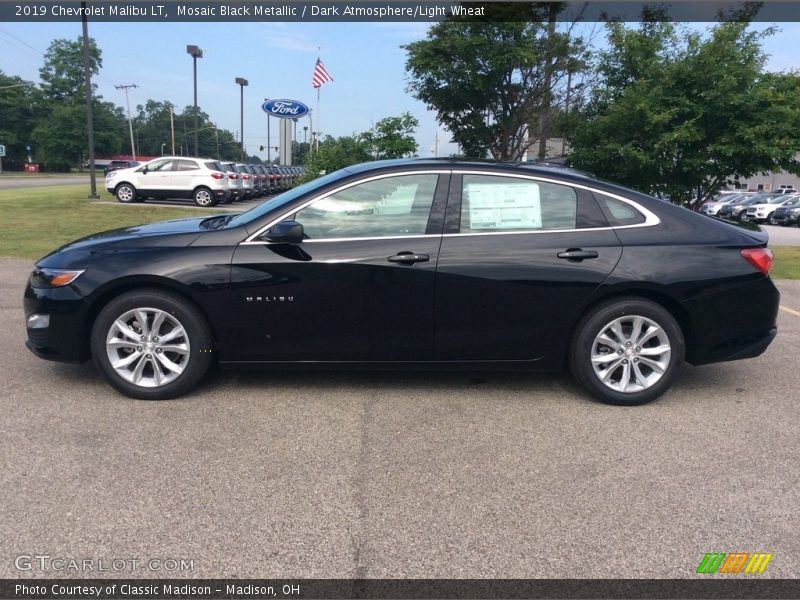 Mosaic Black Metallic / Dark Atmosphere/Light Wheat 2019 Chevrolet Malibu LT