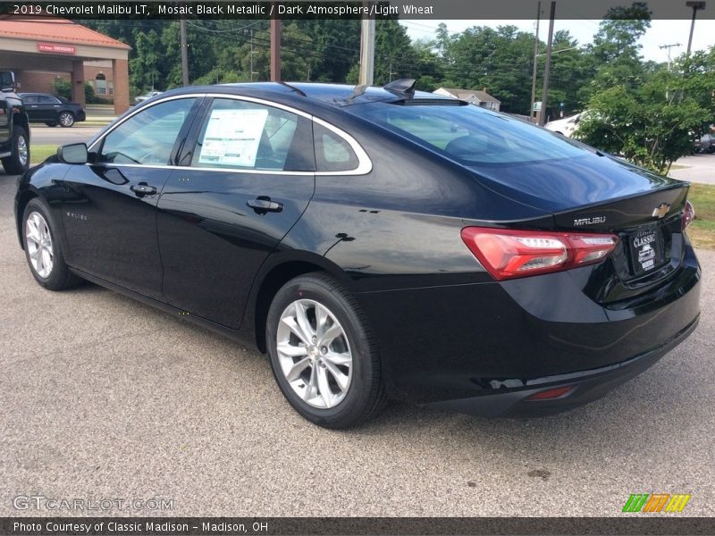 Mosaic Black Metallic / Dark Atmosphere/Light Wheat 2019 Chevrolet Malibu LT