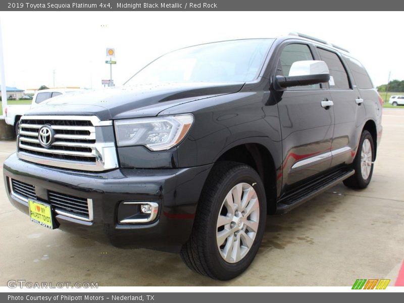 Midnight Black Metallic / Red Rock 2019 Toyota Sequoia Platinum 4x4
