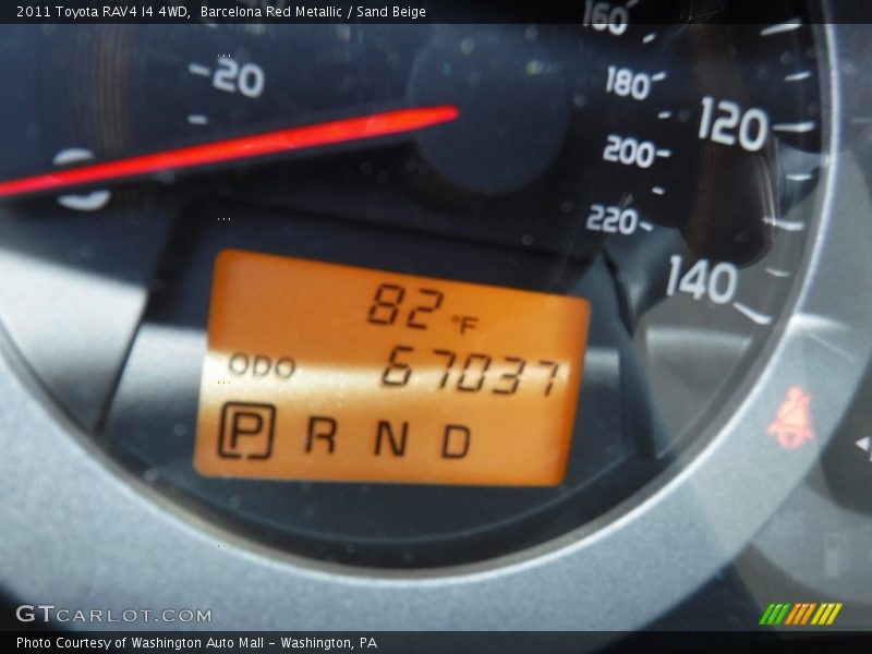 Barcelona Red Metallic / Sand Beige 2011 Toyota RAV4 I4 4WD