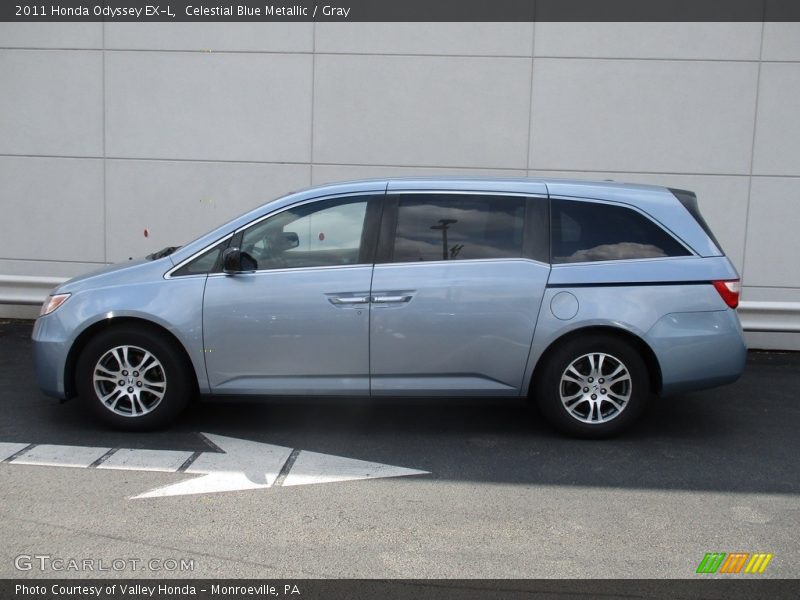 Celestial Blue Metallic / Gray 2011 Honda Odyssey EX-L