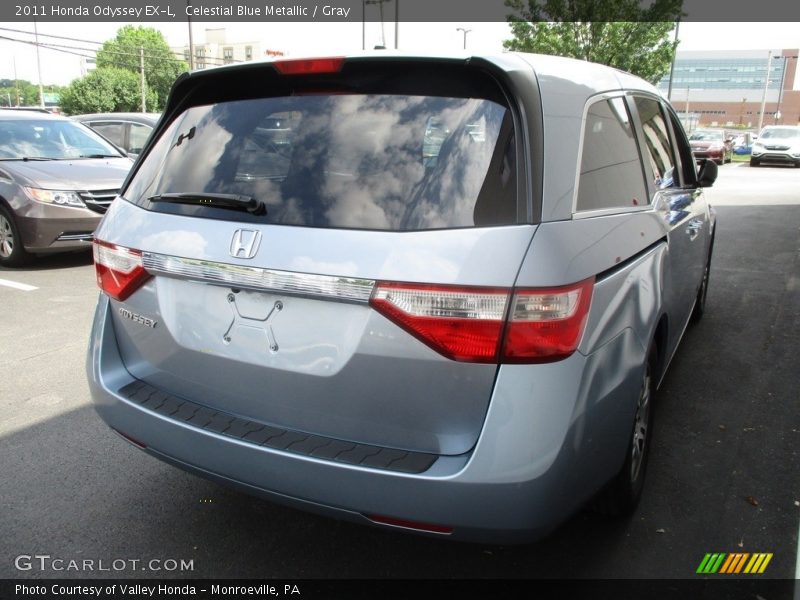 Celestial Blue Metallic / Gray 2011 Honda Odyssey EX-L