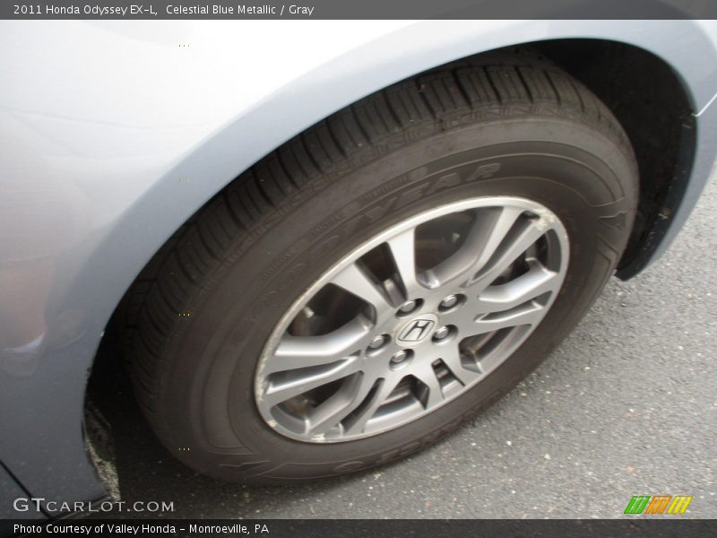 Celestial Blue Metallic / Gray 2011 Honda Odyssey EX-L