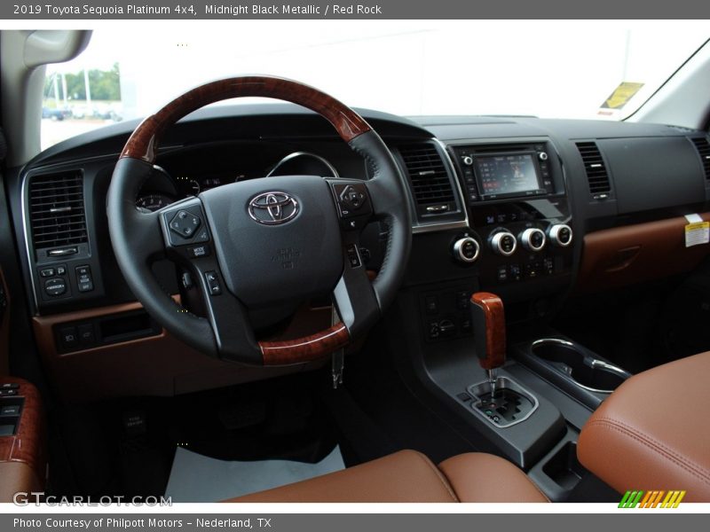 Midnight Black Metallic / Red Rock 2019 Toyota Sequoia Platinum 4x4