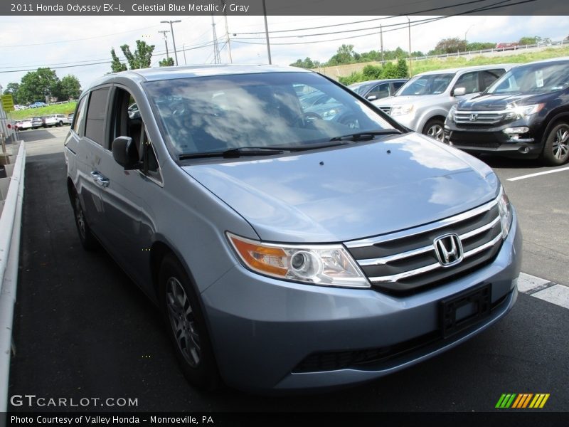 Celestial Blue Metallic / Gray 2011 Honda Odyssey EX-L
