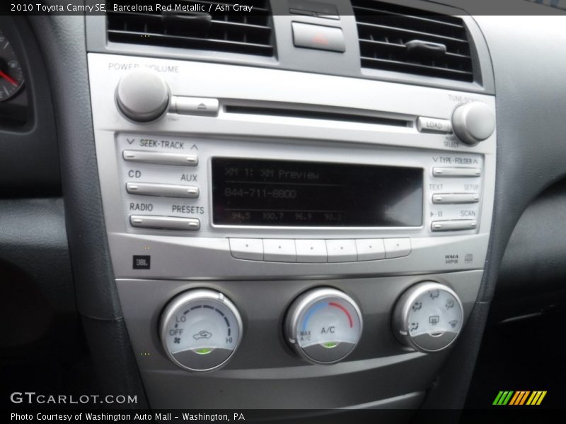 Barcelona Red Metallic / Ash Gray 2010 Toyota Camry SE