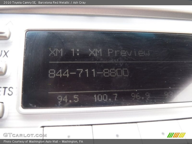 Barcelona Red Metallic / Ash Gray 2010 Toyota Camry SE